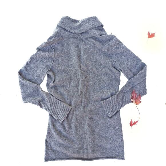 Max Studio 2 Ply Cashmere Shawl Collar Cardigan Soft Gray Quiet Luxury Fall NEW - Picture 3 of 12